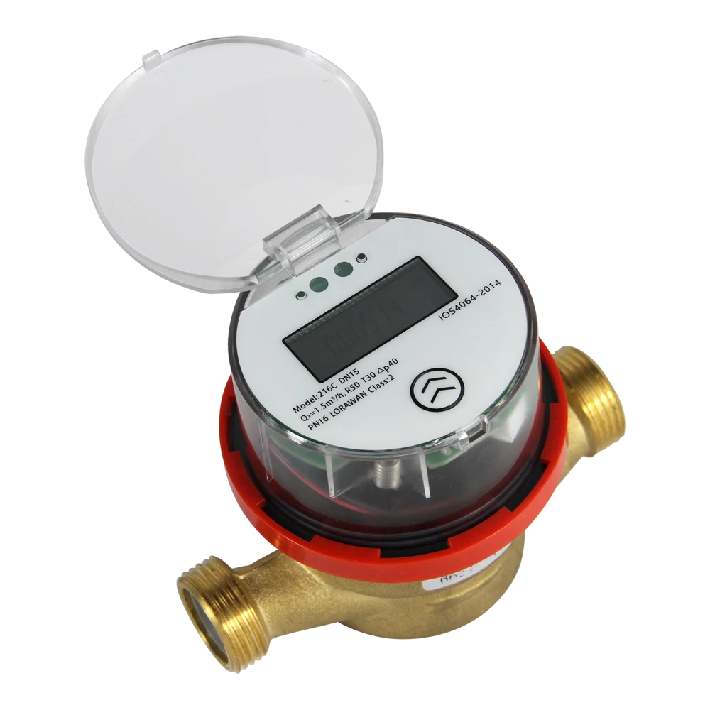 Zhongpei domestic water meter/ DN15 single flow non-valve /smart brass water meter with LORAWAN module