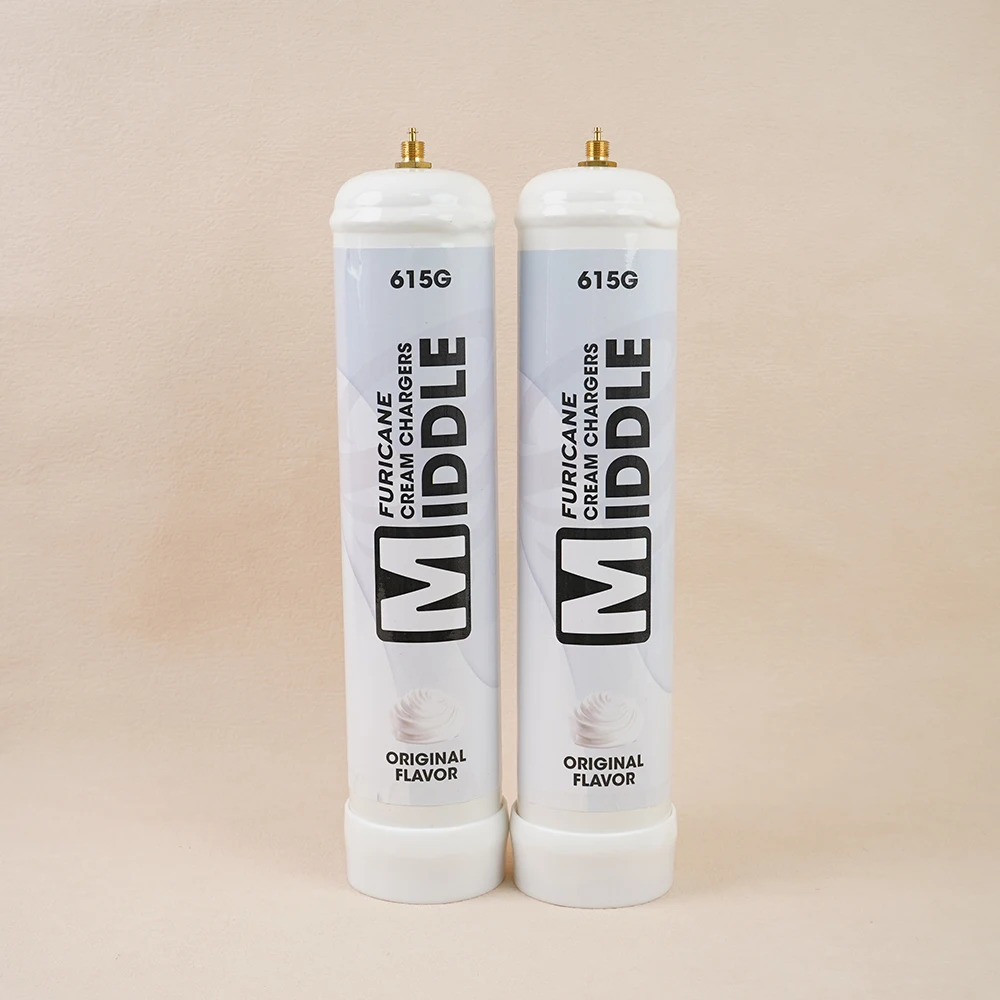 615g Whipped Cream Chargers 0.95L 580g Disposable gas cylinders with silencer nozzle food grade Blueberries flavor