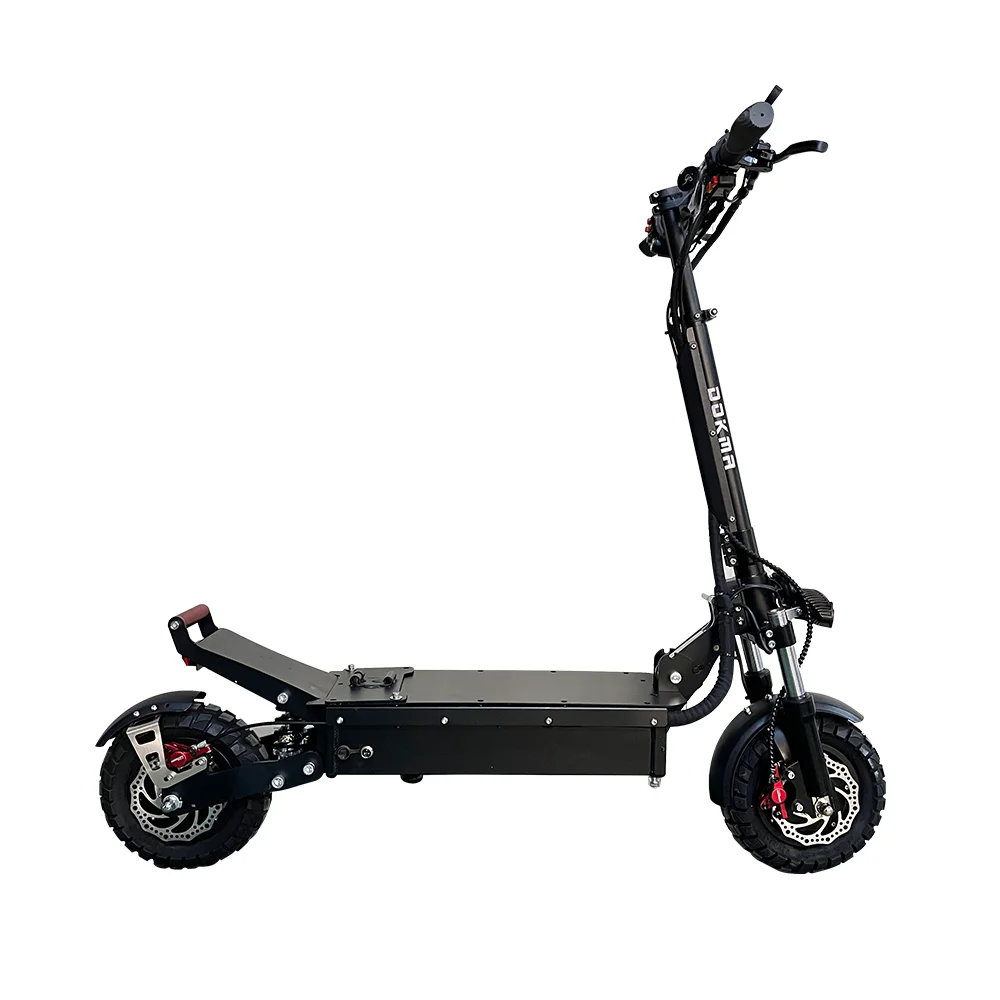 Dokma 10 inch Dgo low budget 48V 1200W 2400W single and dual motor ABS oil brake long range folding mini electric scooter