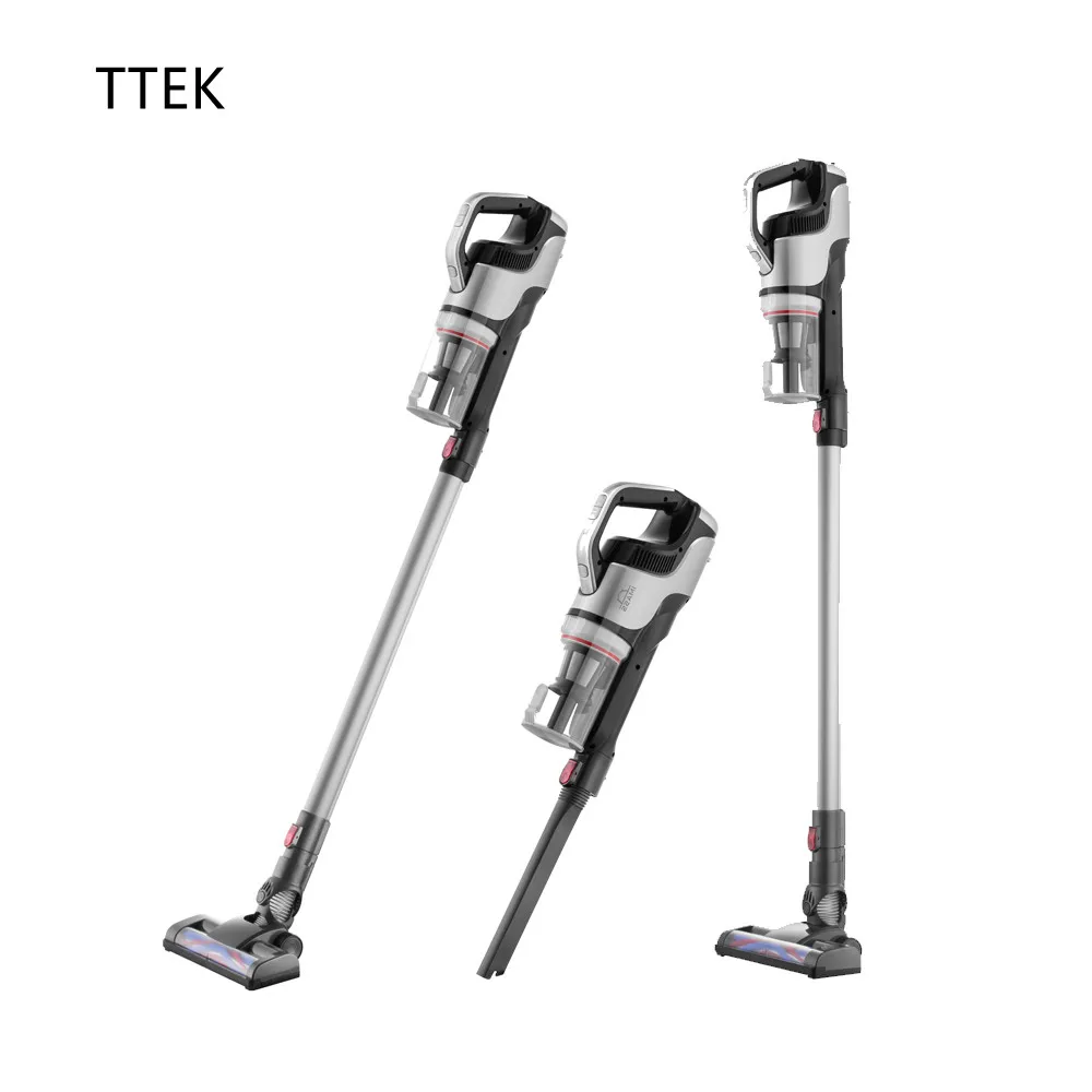 TTEK Handheld Wireless Vacuum Cleaner HEPA Air Filter (Inlet/Outlet) LED Light Portable Cordless Brushless Motor OEM Wholesale