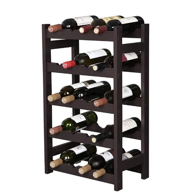 2020 new Amazon hot sale convenient bottle hanging wine glass storage rack On the ground