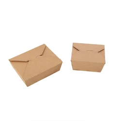 Wholesale Custom Brown Food Packaging Kraft Paper Lunch Box with Window