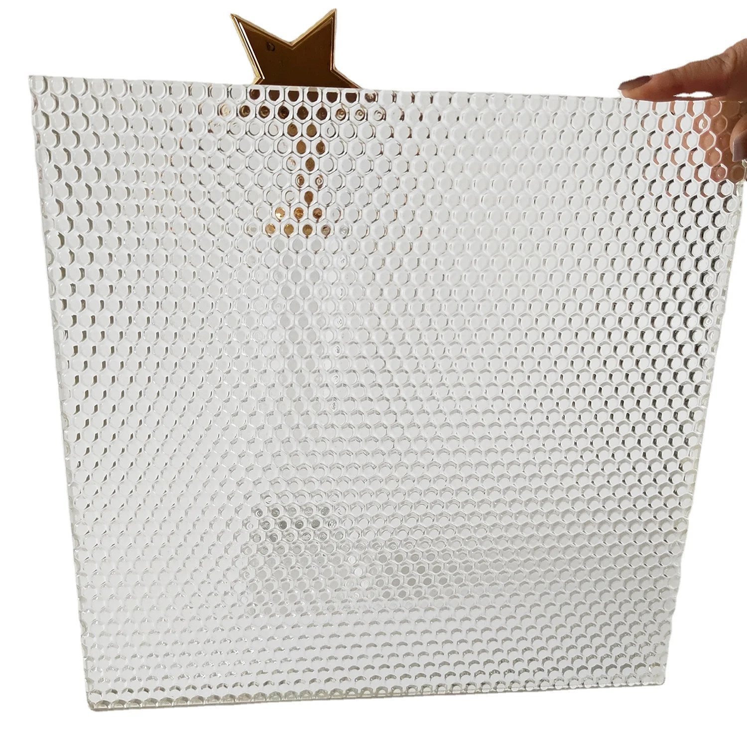 Fused Glass Security Decorative Clear Tempered Hot Melt Glass for Furniture Decoration