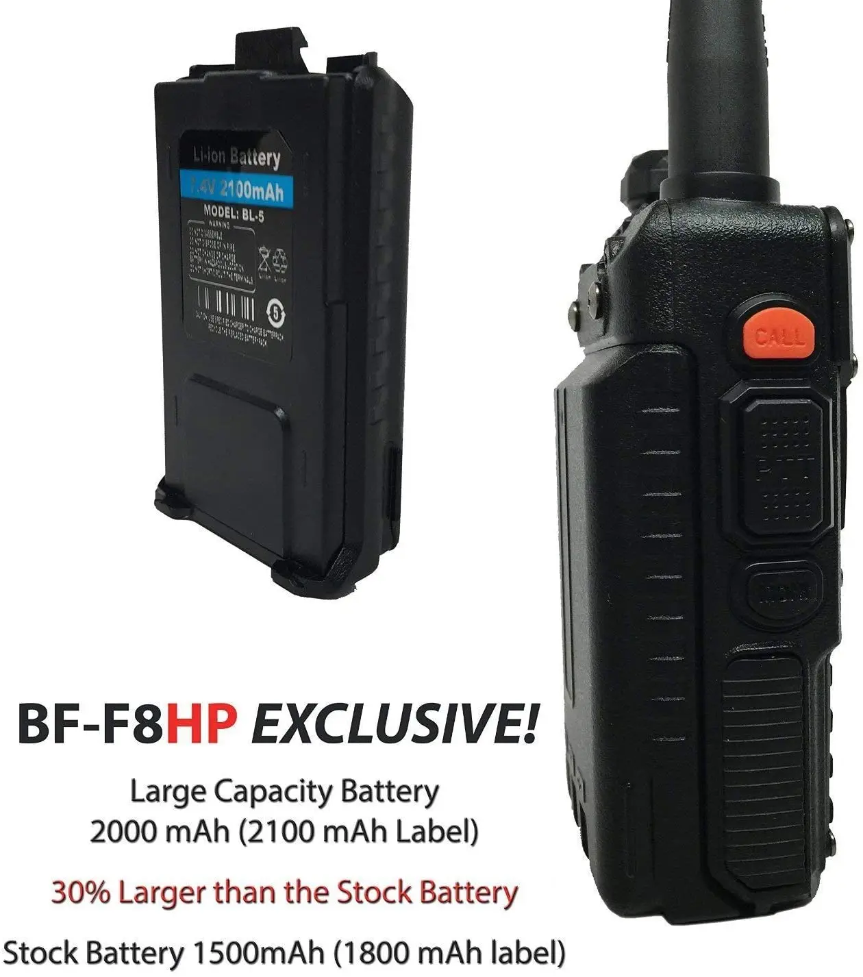 Baofeng UV-5R MK5 8 Вт Максимальная мощность. Любительское радио версия MIRKIT с батареей 1800 мАч для вашего