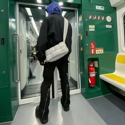 OEM Custom Label Trousers For Men Men Streetwear Stock Zipper Big Cargo Pocket Flare Trousers Pants