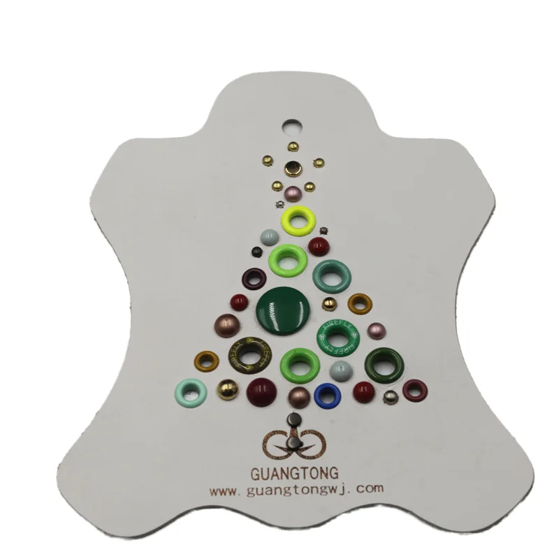 Hot Sale 7mm silver color brass leather rivets for leather dog collars double cap rivets