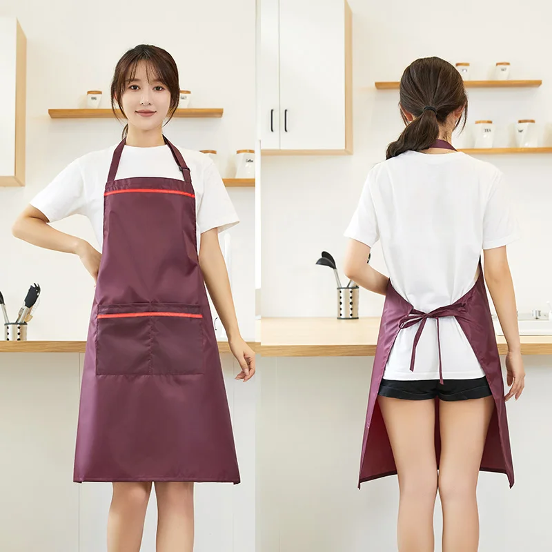 High Quality PVC  kitchen cooking  chef apron with custom print with adjustable buckle
