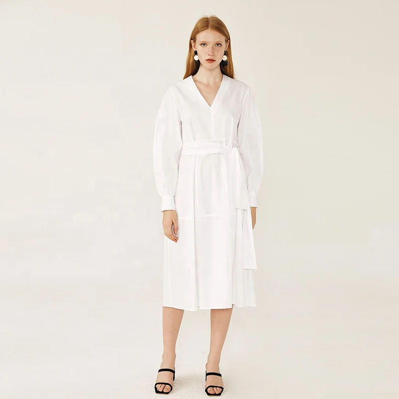 Женское вечернее платье с V-образным вырезом Элегантное повседневное длинное белое Бандажное большого размера в винтажном стиле