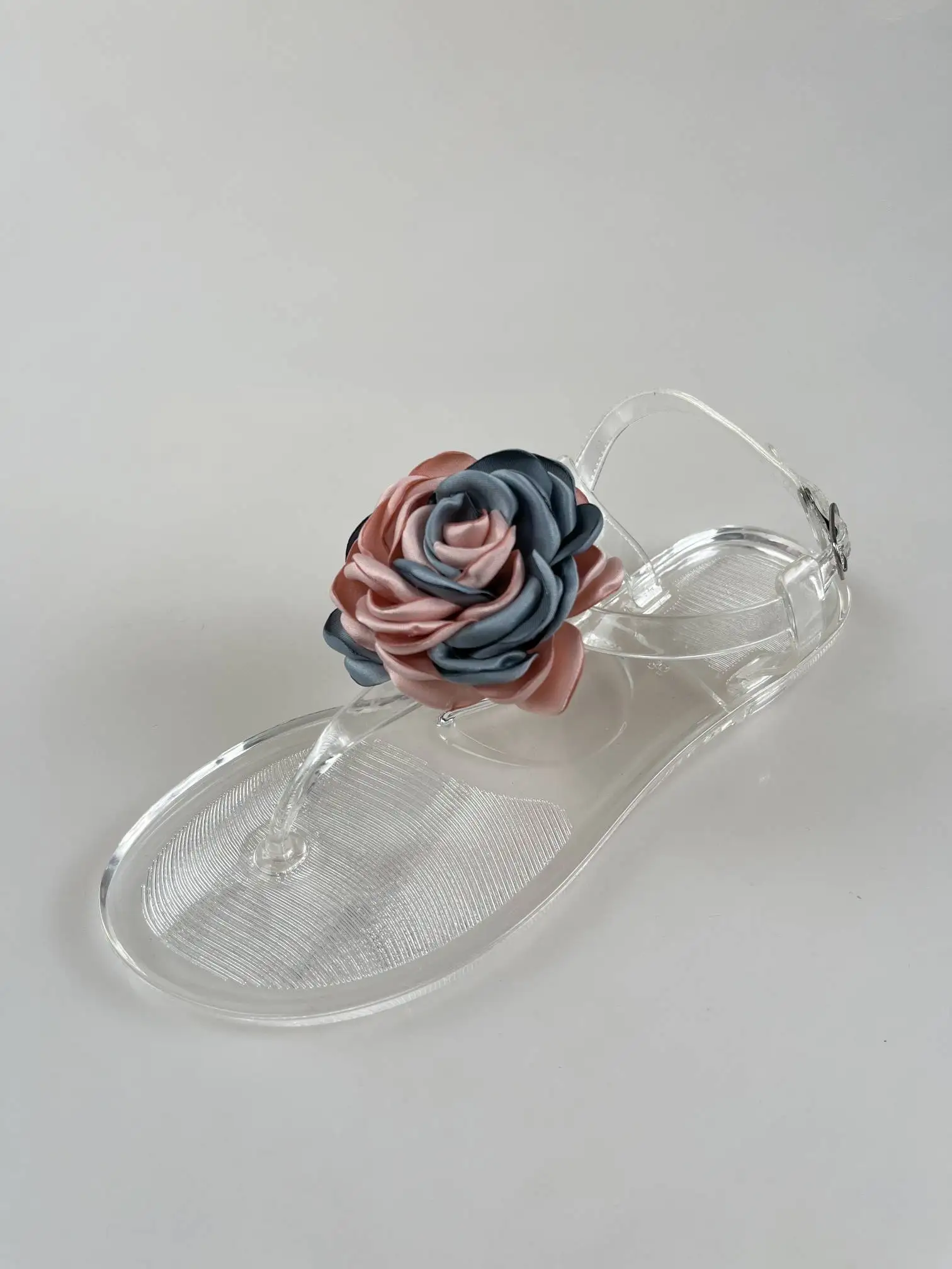 Sandalias Shoes Flat Pvc Fashion Fancy Summer Rhinestone Sandals For Women And Ladies Jelly boots