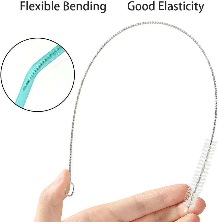 Eco-friendly Nylon Cleaning Brush Test Tube Bottle Straw Washing Cleaner Bristle Kit Glass Lab Tubes Instruments Tubing Brush