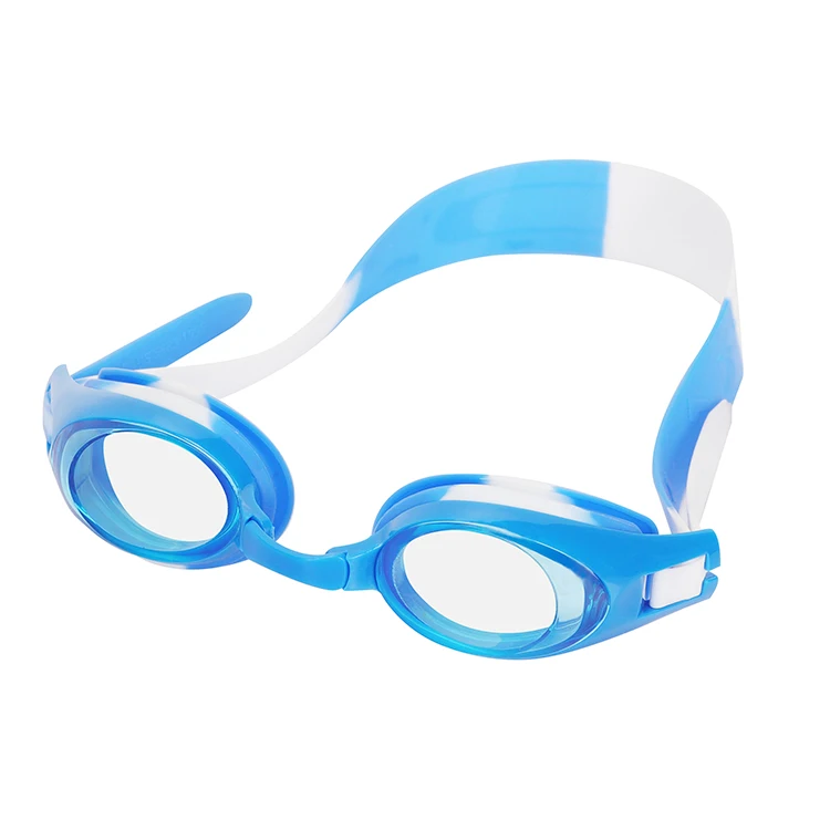 
2020 combining colors in one piece design style 100% silicone anti-fog adult swimming goggles teenager 