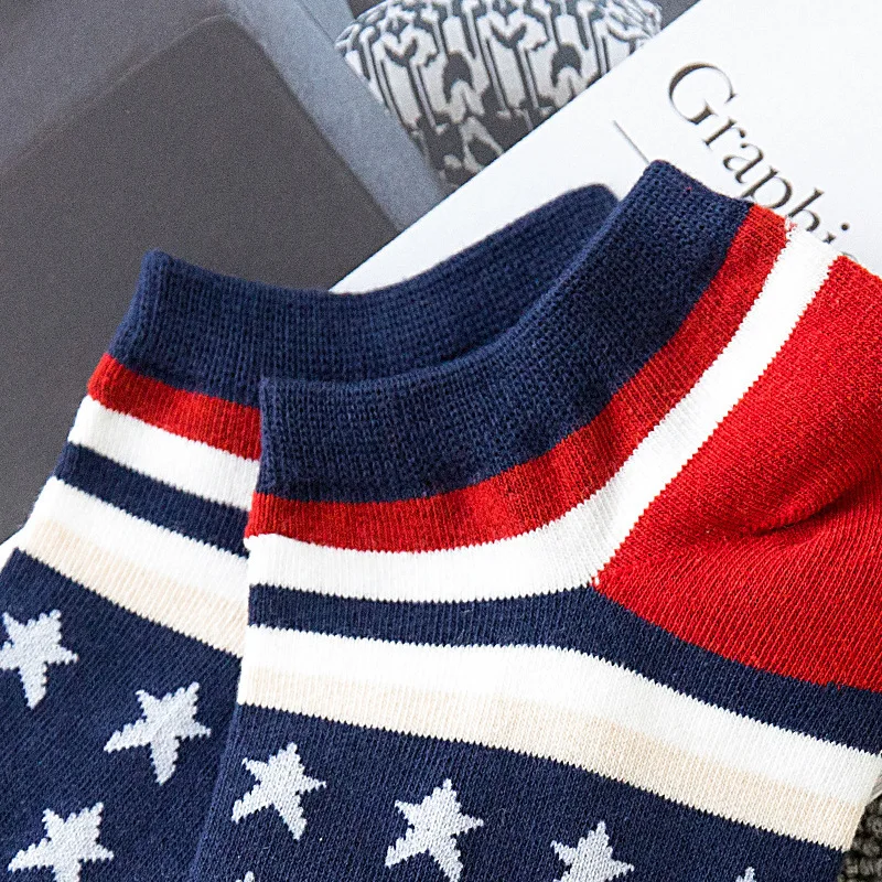 Hot Sale custom Men Summer Cotton National Flag Socks USA UK American England Dress Socks