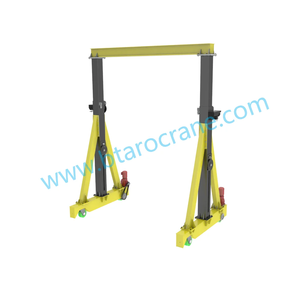 2 Ton Single girder gantry crane small portable crane construction mechanical workshop lifting equipment