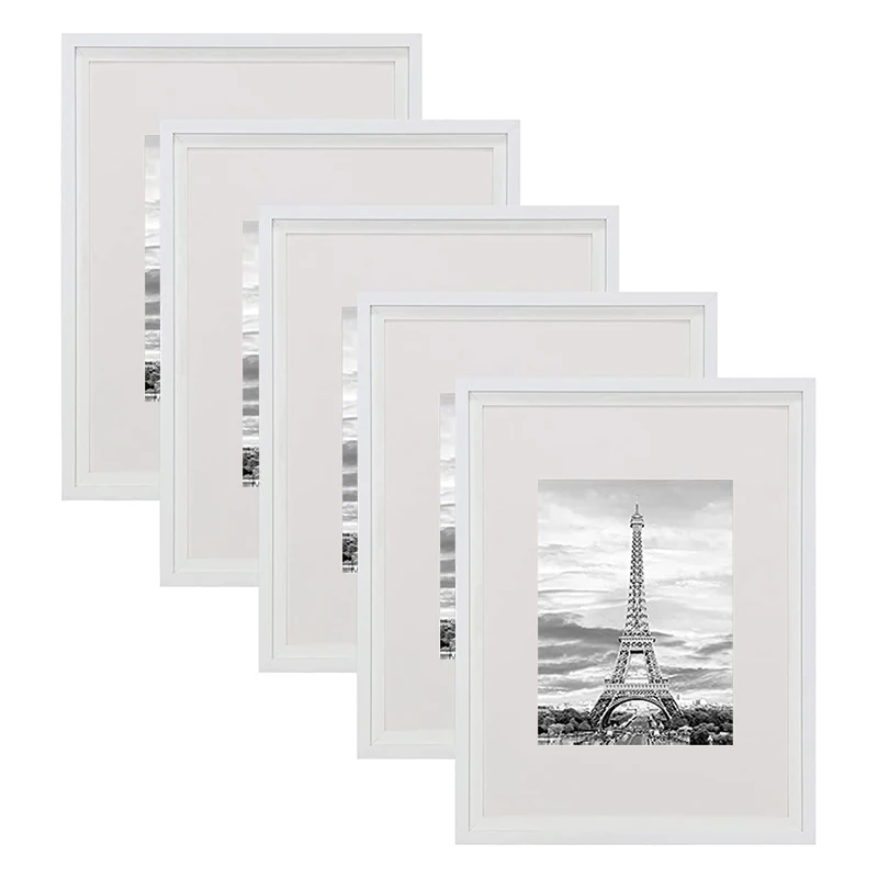 white PVC Photo Frame To display Picture 5*7 Inches 8*10 20*25 desktop  Lightweight wholesale simple custom