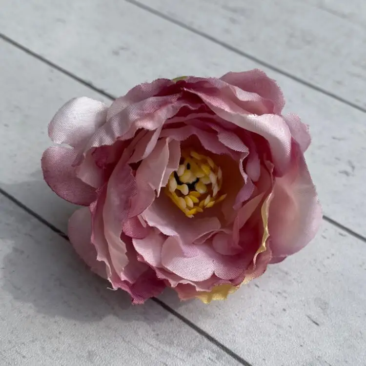 Wholesale Colorful Faux Silk Camellia Flower Heads DIY Arrangement Artificial Peony Flower Heads For Home Wedding Wall Decor