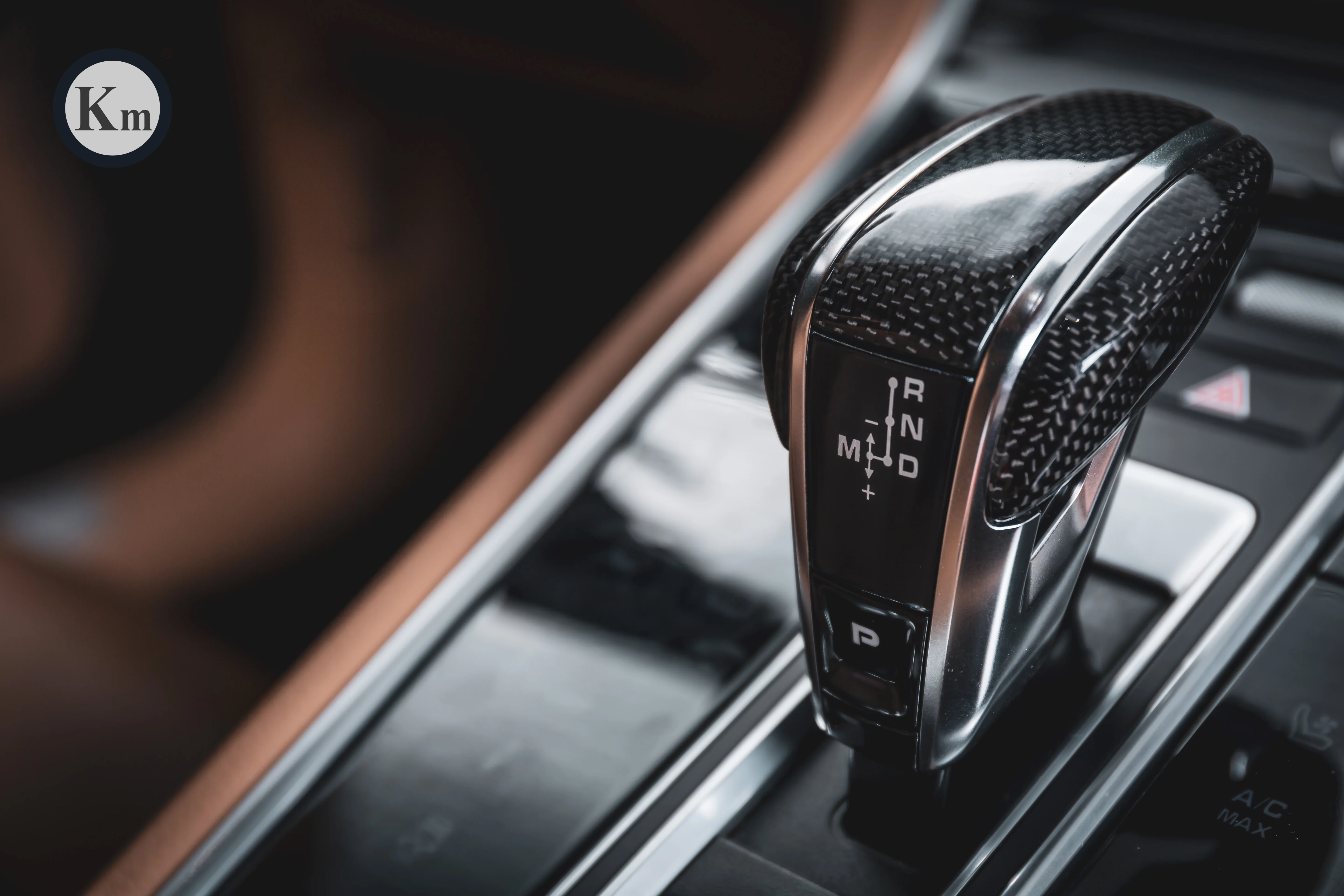 Ручка переключения передач KM для Porsche panamera 971, ручка переключения передач из углеродного волокна, 2017 и выше