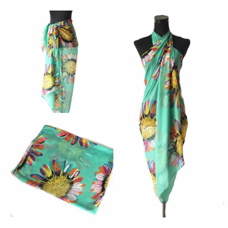 Sex beach sarong  Beach Bikini Swimwear Cover up Sexy with BSCI & SEDEX factory