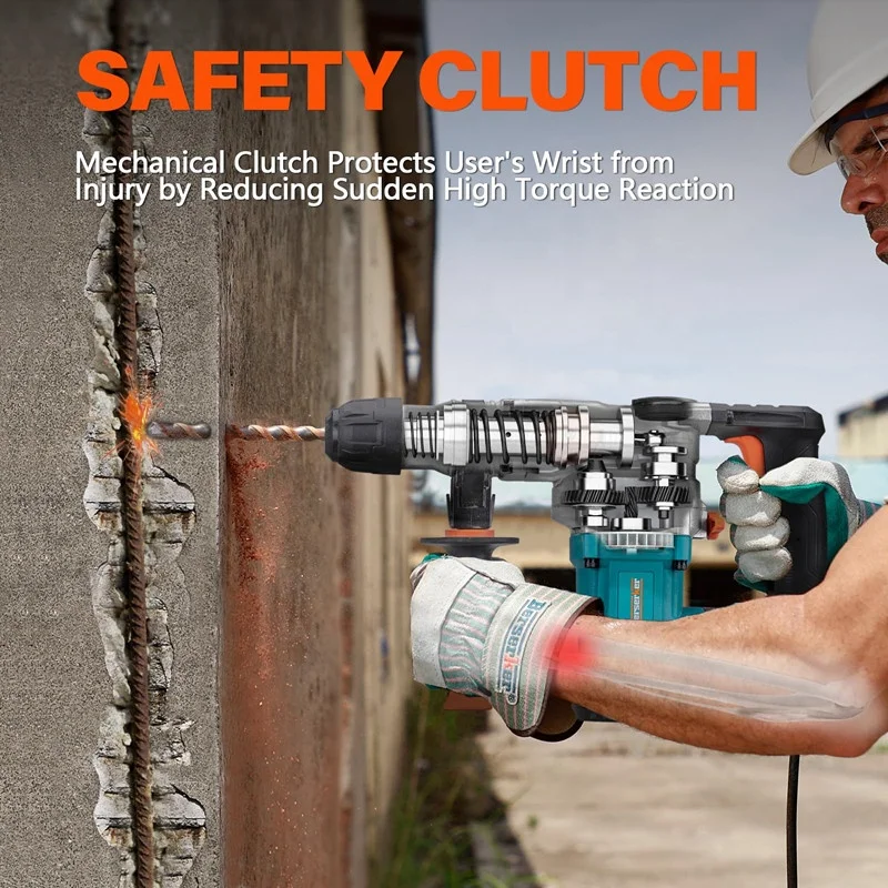 Berserker 1050W SDS-Plus Rotary Hammer Drill Corded Demolition Hammer for Concrete