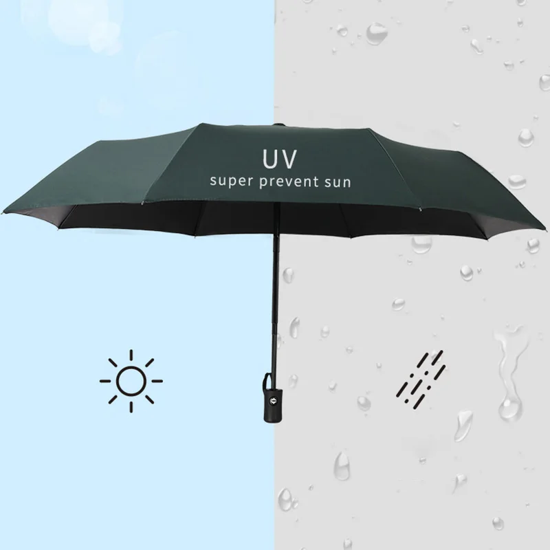 WW712 Custom UV Sun Umbrella Advertising Umbrella Promotional Gifts Windproof Portable Folding Mini Umbrella Corporate Gift Set