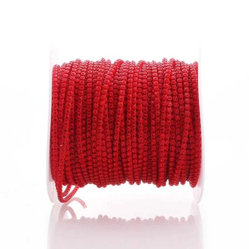 Taidian ювелирные изделия ручной работы SS6 50 ярдов/рулон красочная чашка с цветным камнем горный хрусталь цепь для