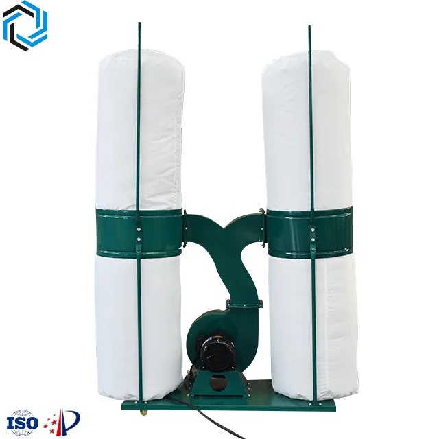 Cloth bag type double bucket mobile industrial vacuum cleaner Woodworking machinery environmental protection and durable