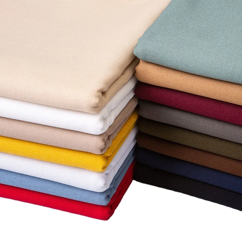 Factory supply 65% Polyester 35% Cotton Jeans Plain TC Dyed Pocketing Fabric