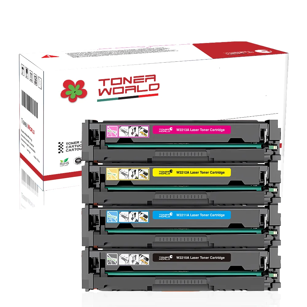 TONER WORLD Color Toner Cartridge 201A 207A 206A 414A 416A 824A 305A 216A 415A Compatible For HP Supplier Wholesale