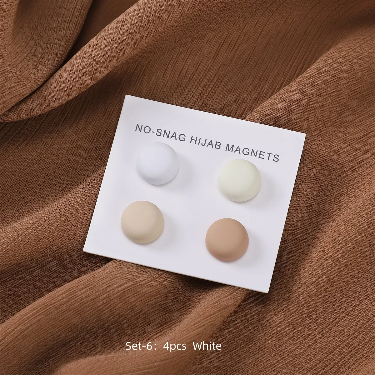 High Quality Wholesale Custom Logo Muslim Hijab Magnets Set Strong Alloy Metal Plating for Gift
