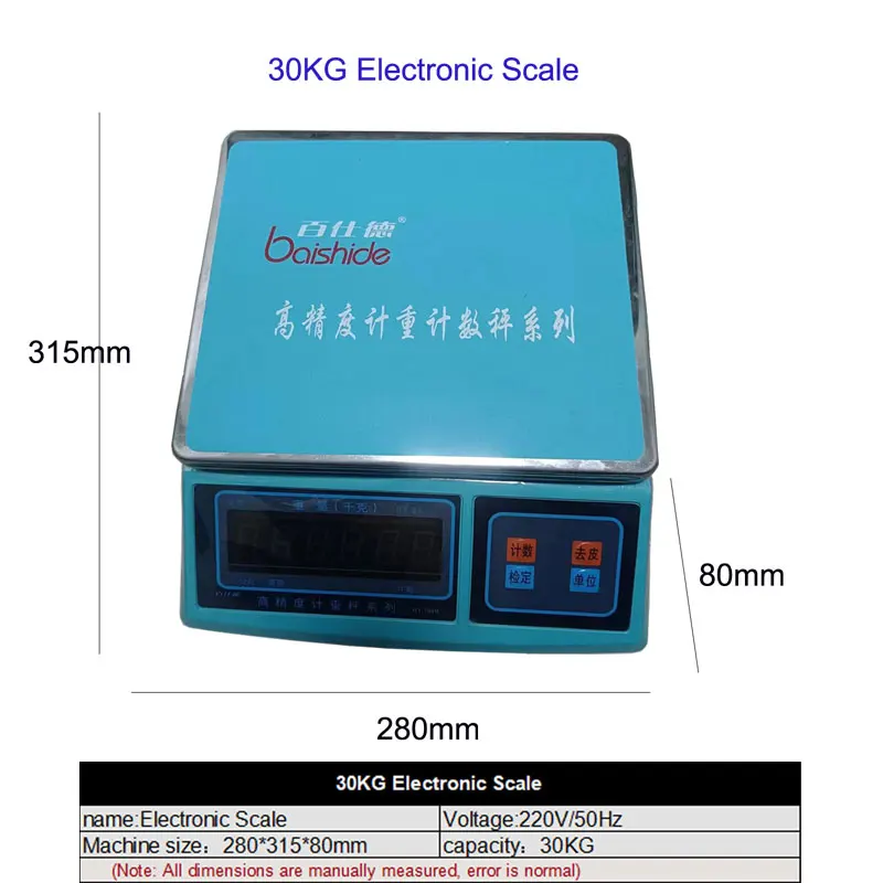 Electronic Digital Balance 30KG Best Sale Electronic Indicator Weighing Scale