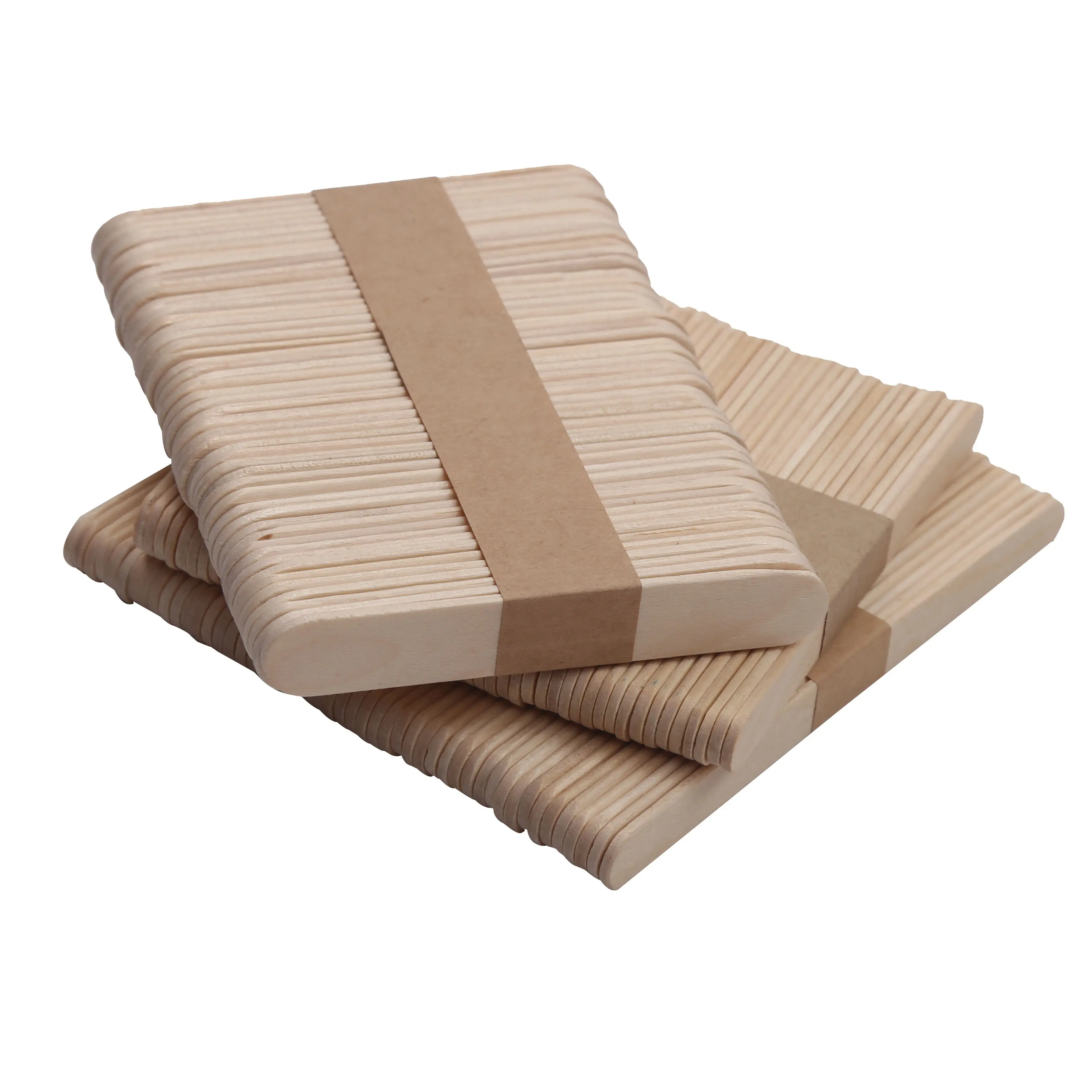 Low MOQ customized Eco-friendly natural wooden sticks Large Lollipop Sticks wooden printed popsicle sticks