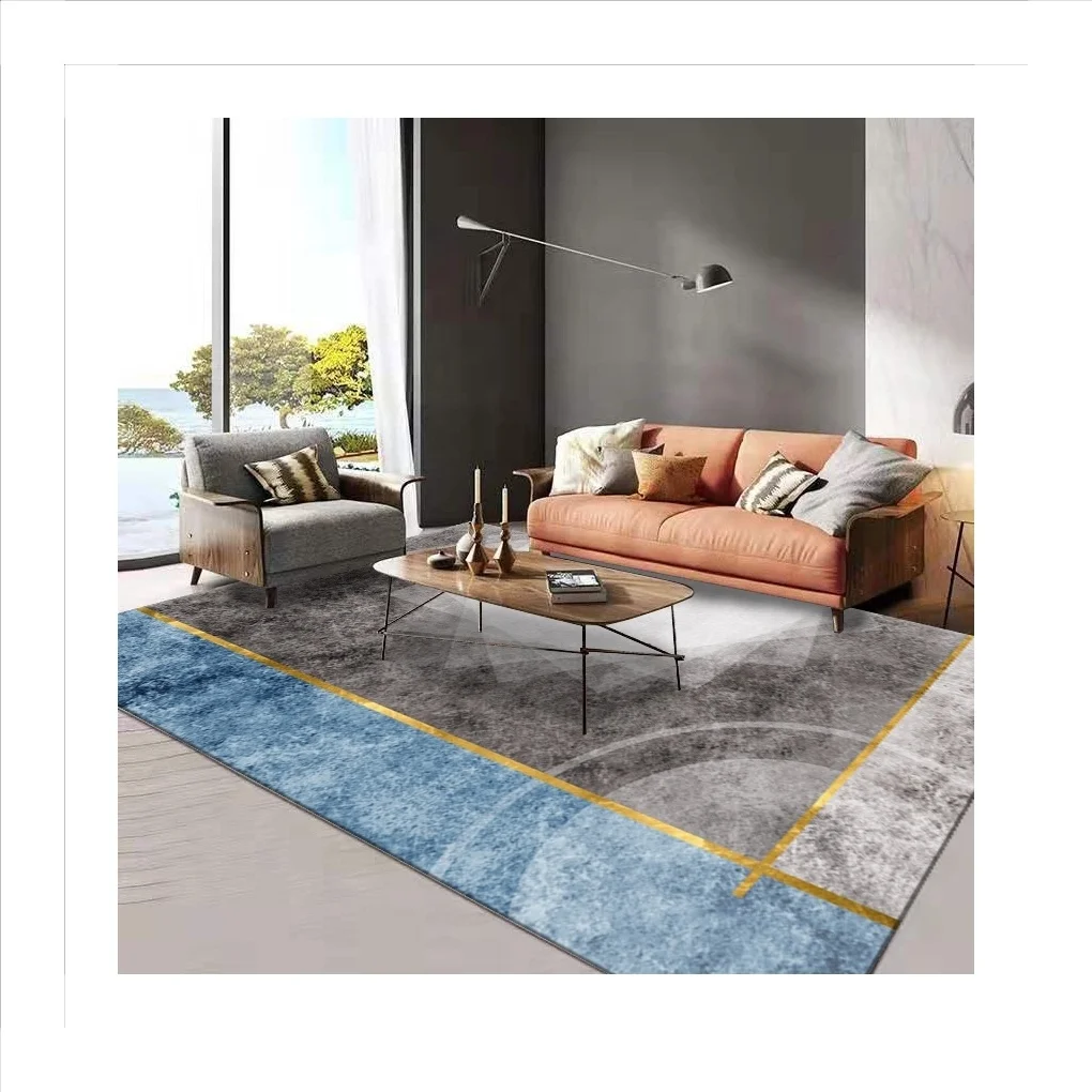 China best selling Luxury Easy Care Modern living room large floor rugs mats