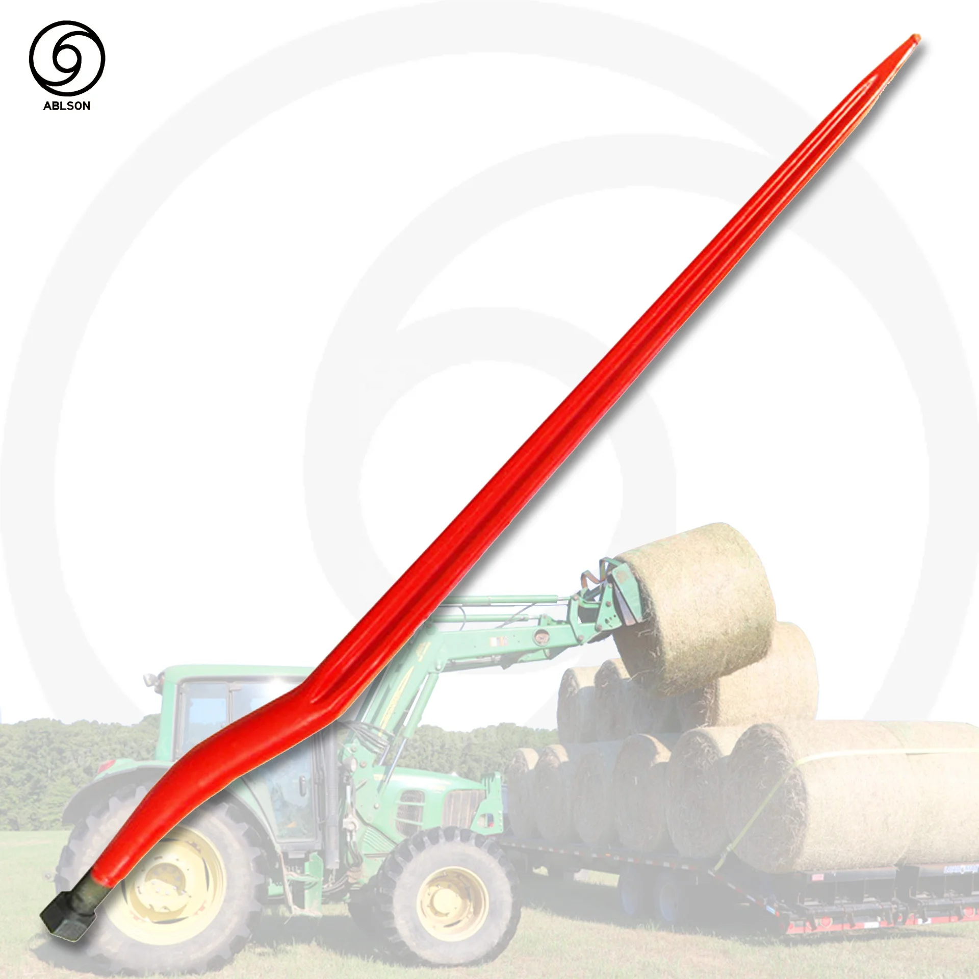 Кованые коленчатые зубцы для трактора погрузчика сена с копьем тюка и зубцами Для запчастей Hinomoto