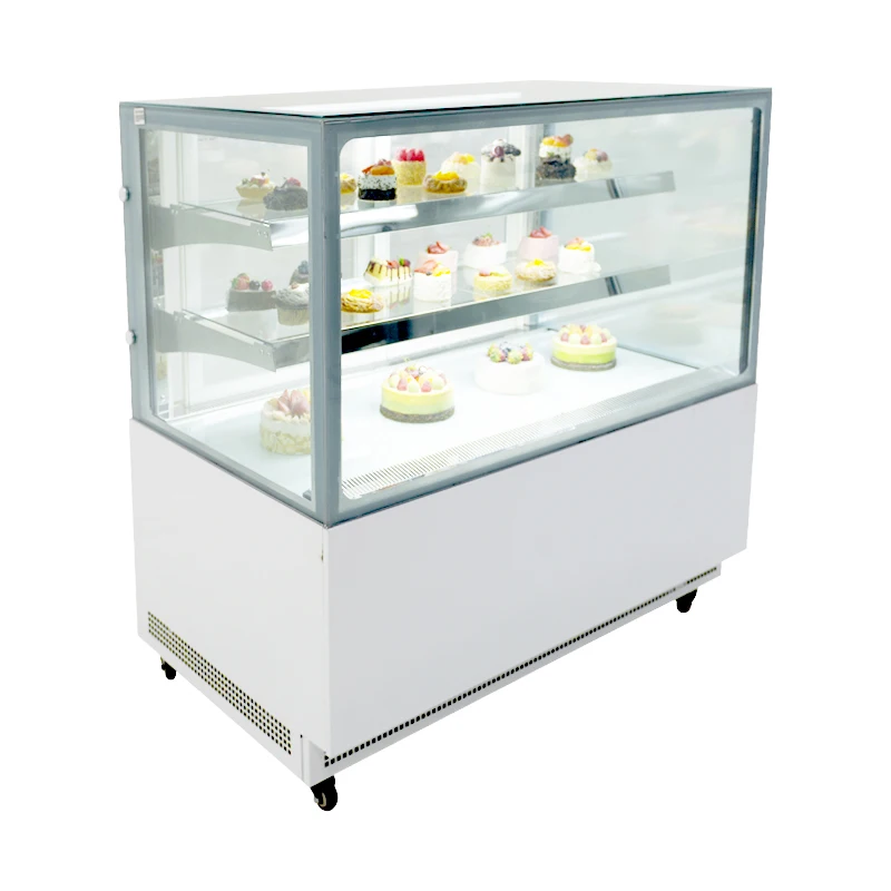 Newest Glass Free Standing Cake Chiller Bakery Equipment Refrigerator Cake Showcase