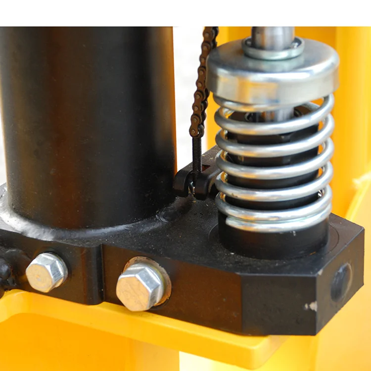 1000kg 2000kg 3000kg Loading Capacity 1100-1600mm Lifting Height Portable Mini Manual Stacker Hand Forklift