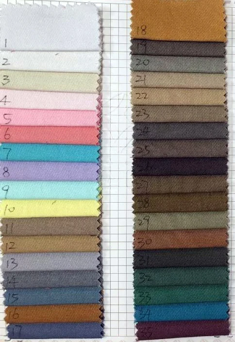 high quality in stock COARSEDRILL woven cotton fabric double twill khaki fabric for suit, pants, suits