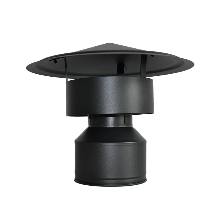 Wood Pellet Stove Spare Parts Stainless Carbon Steel Smoke Pipe Kit Chimney