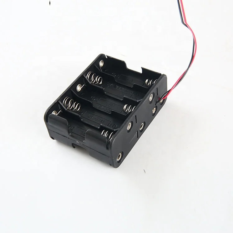 
4 Power Supply Container Slot Cable Battery Holder AAA Battery Cell Storage Base 