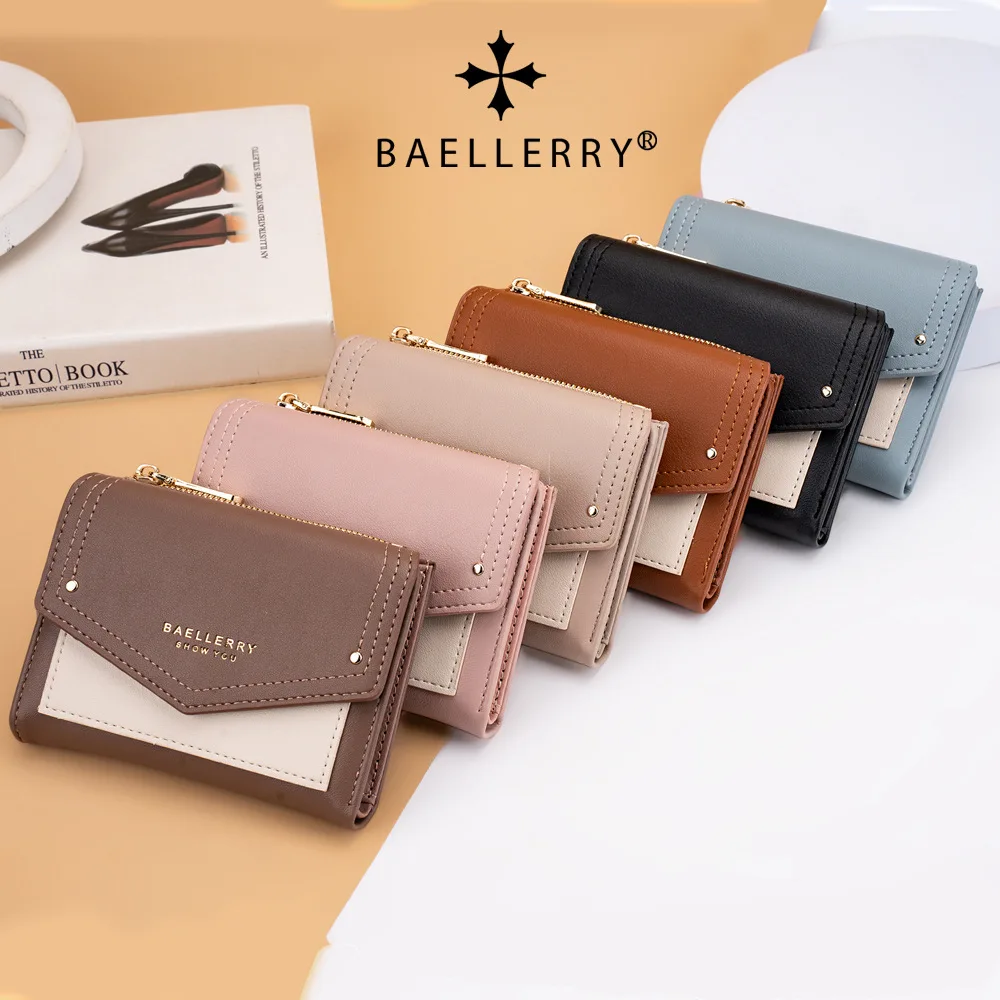 Women Wallet New Korean Style Short Fashion Girls Wholesale Small Square Bags Lady Design Purses For Females