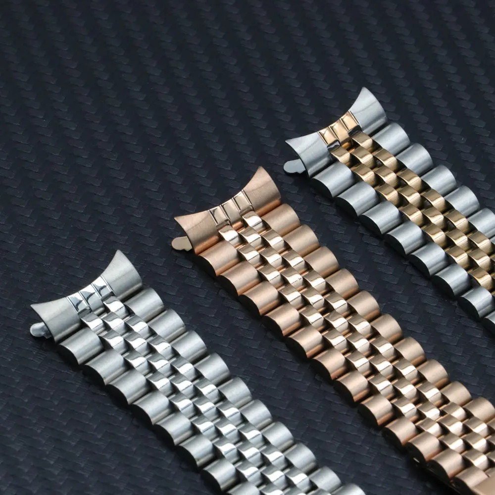 Luxury 316L Stainless Steel Band  20mm 21mm 22mm  Metal Strap Water Ghost Replacement  Accessories For Rolex watch band