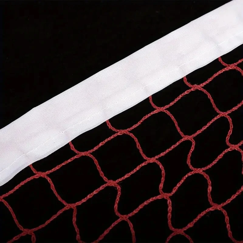 Lightweight Polypropylene Feather Badminton Net Recreational And Competitive Play No-Knot Design Badminton Net