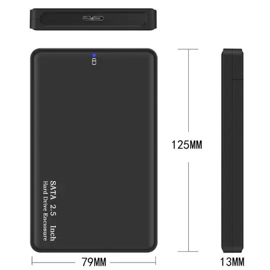 В наличии 2 5 пластиковый корпус USB 3 0 HDD SDD жесткого диска SATA жесткий диск Поддержка ТБ 4