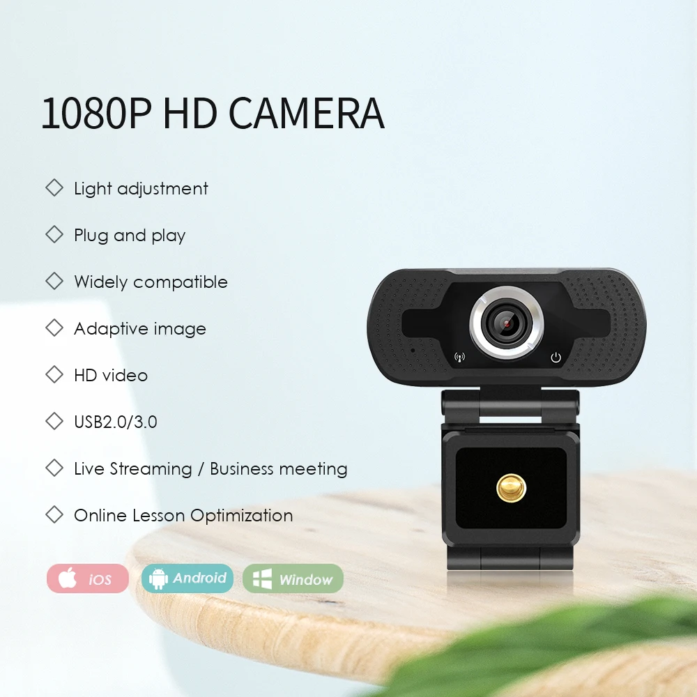 Оптовая продажа с оригинального завода LOOSAFE HD веб-камера для прямой трансляции 1080P работы и учебы
