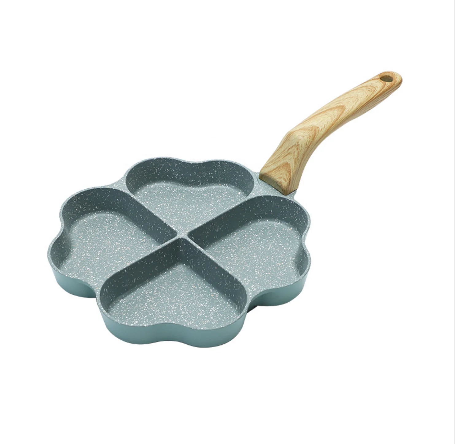 Non Stick Frying Pan Cookware Love Four-Hole Pans Not Sticky Pan Heart-Shaped Egg Burger