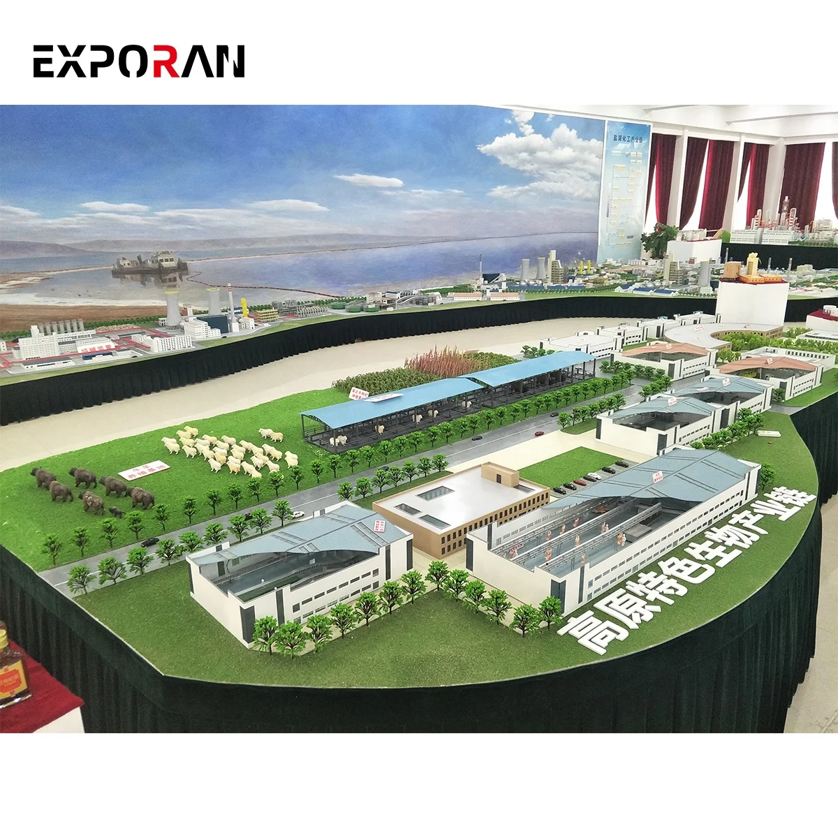 Промышленная раскладка зданий масштабная модель/Промышленный причал от maniature/промышленная Миниатюрная модель