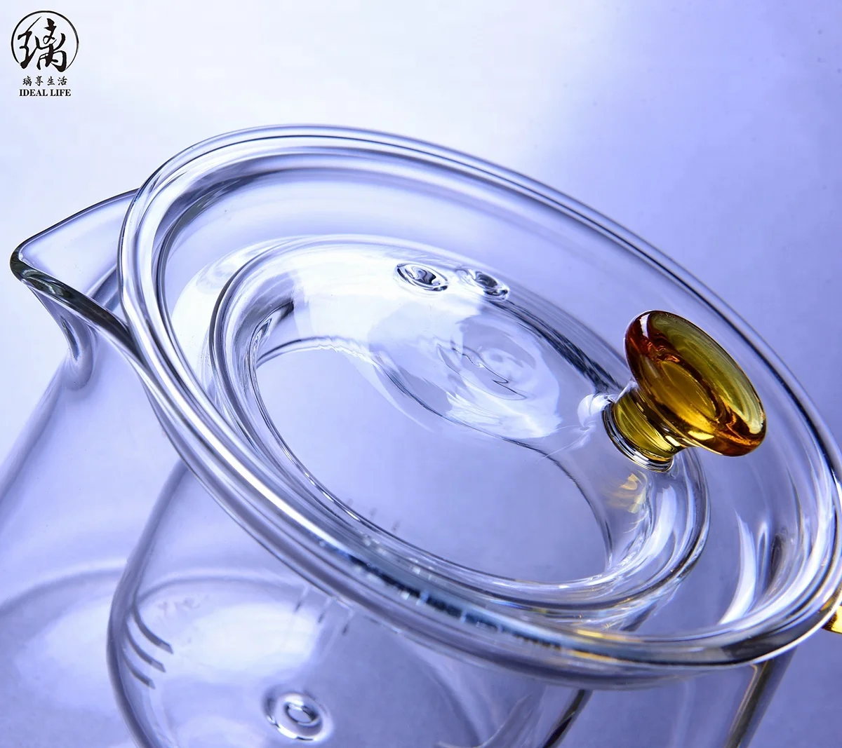 small glass infusion tea pots heat resistant glass filter teapot pitcher tea for gas stove