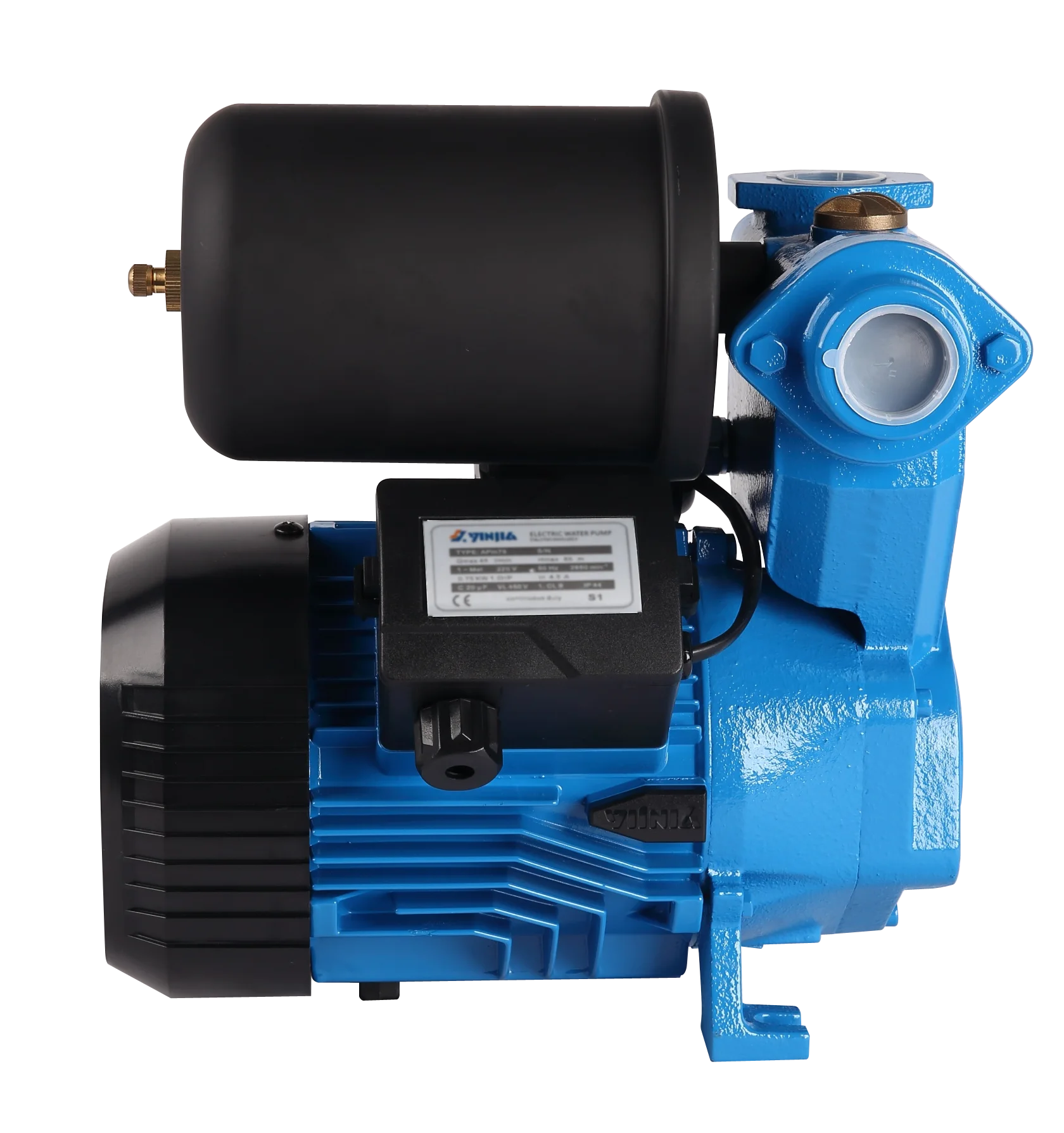 Smart Self-Priming Automatic Pump with AC Motor Cast Iron Watering Type Pressure Tank