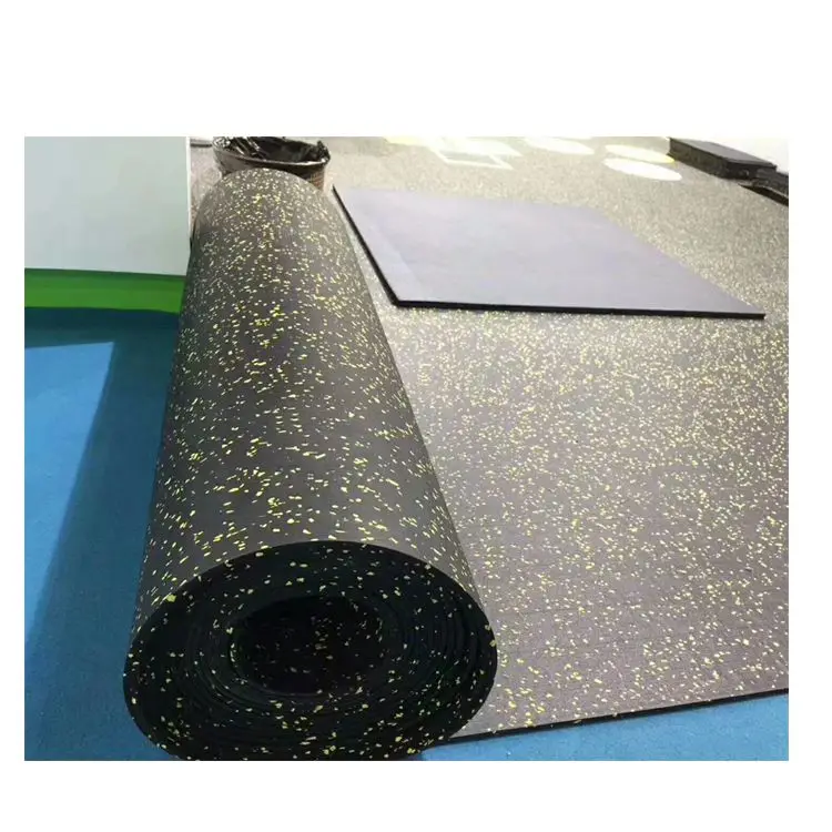 Commercial Any Length 1 1.25  1.5 M Width Custom  Gym Rubber Floor Mat Roll