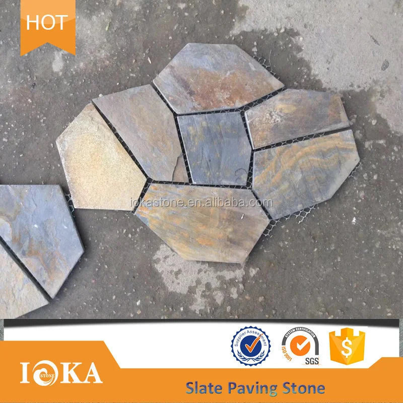Rustic Paving Tiles Wholesale Price Stone Natural Slate Outdoor Stepping Stone And Slate