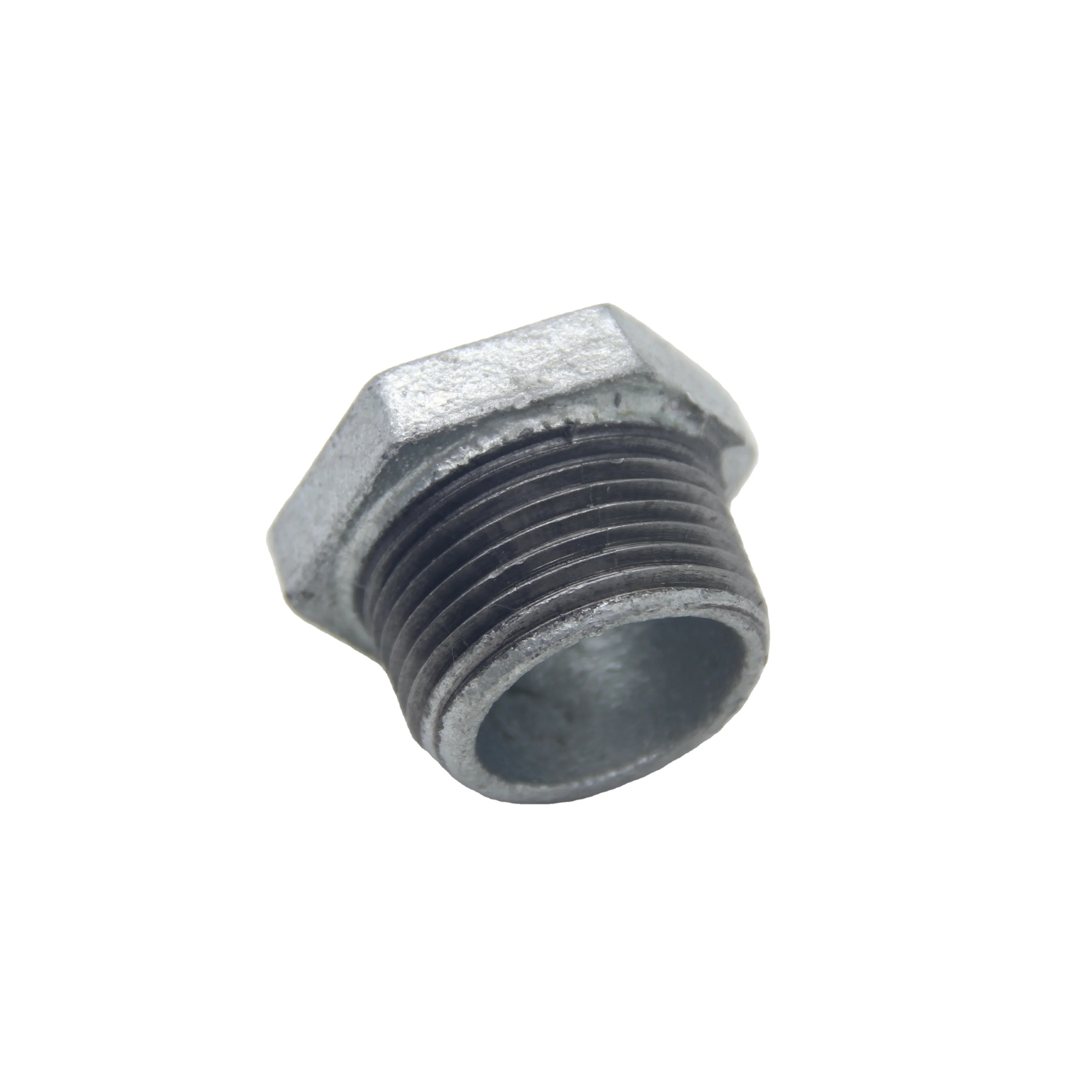 High quality malleable iron hot dipped galvanized black thread cast iron hardware fittings elbow reducing bushing