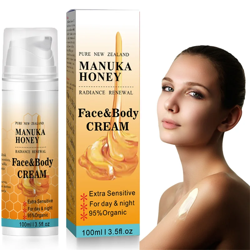 Crazylife Pure Natural Honey Face Cream Whitening Face Care Moisturizing Anti-Aging Firming Skin Care Cosmetics 100ml